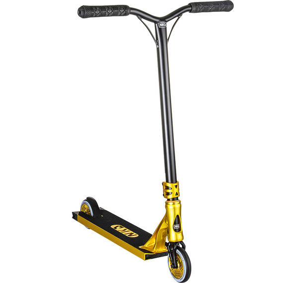 Výkonnostní koloběžka Velká hliníková lehká široká platforma NKD Turbine Bull Gold Gold Výška 87 cm