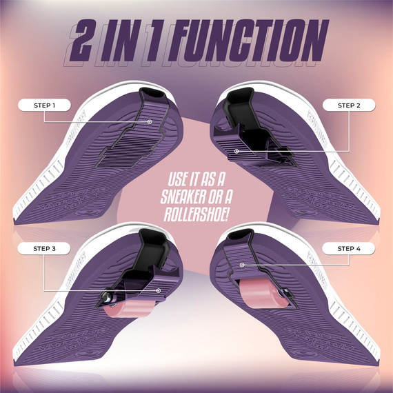 Breezy Rollers Skater boty White-Purple-Pink