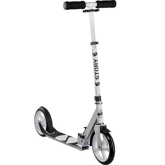Přepravní koloběžka s velkými koly Story Urban GO! Bílá
