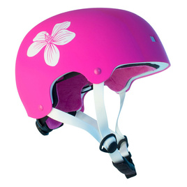 NKX Brain Saver Flower Pink and White Skateboardová helma