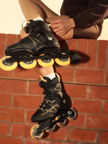 Kolečkové brusle K2 ALEXIS 80 BOA Černo-růžové