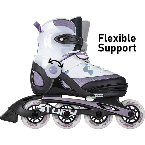 Story Crony Nastavitelné inline brusle White