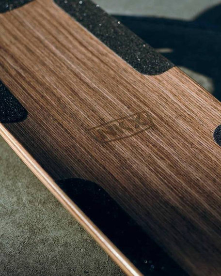 Longboard do dancingu NKX Geometric Walnut Green 117 cm