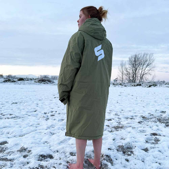 Poncho Ponczo Kurtka Story Change Robe  Army Green Wojskowa Zieleń