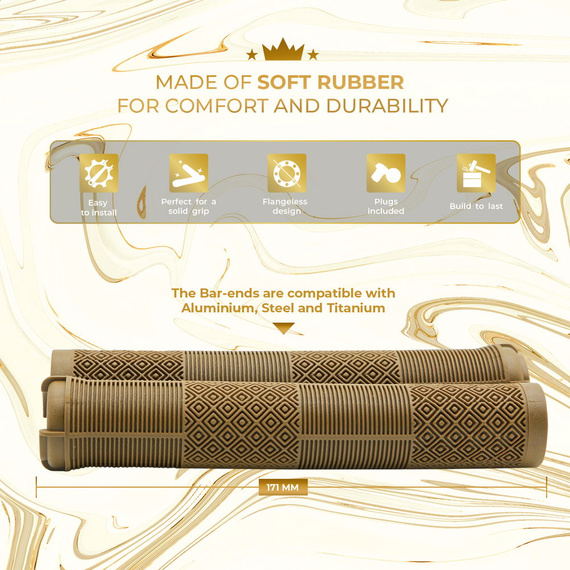 NKD IDC Stunt Scooter Grips Gold 171 mm