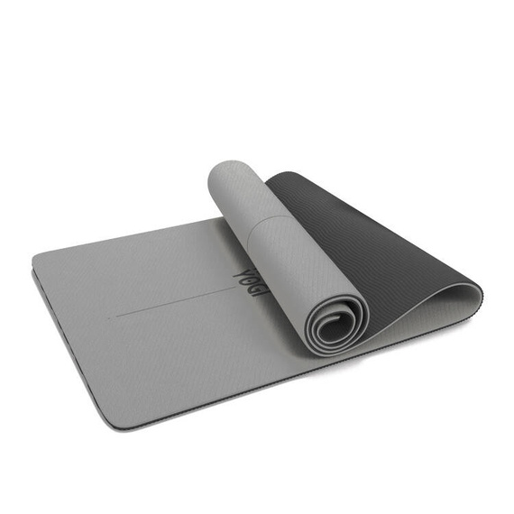 Happy Yoga Set: TPE 6 mm ECO protiskluzová podložka na jógu + 2x korkový blok na jógu