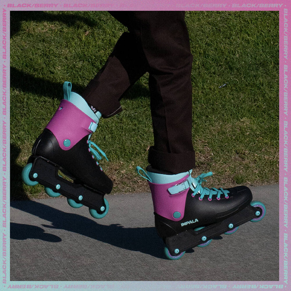 Inline brusle Impala Lightspeed Recreational Rollers Black and Berry