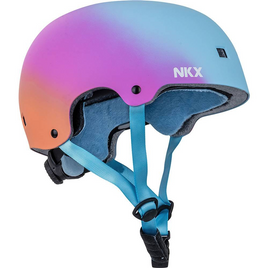 NKX Brain Saver Skateboardová helma Rainbowfade M