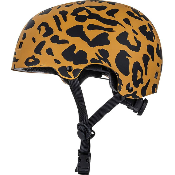 Skateboardová helma NKX Brain Saver Leopard Black and Brown