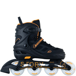 Story Fusion Nastavitelné inline brusle LED Orange