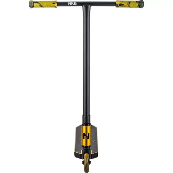 Hulajnoga Wyczynowa Aluminiowa Lekka dla młodych riderów NKD Next Generation Stunt Złoty wys. 79,4 cm