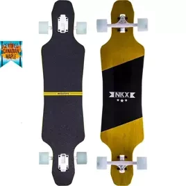 NKX Fearless Yellow Canadian Maple startovací longboard 101 cm