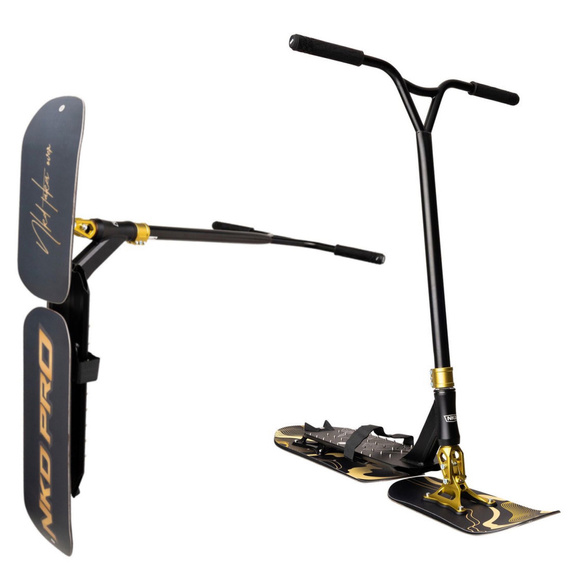 NKD Pro Snow Stunt Scooter Black and Gold wys. 93 cm