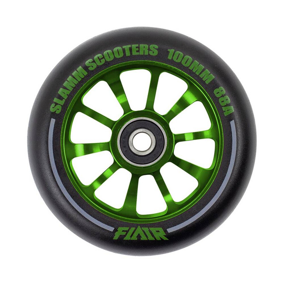 SLAMM 100mm FLAIR 2.0 kolečko pro koloběžky Zelené