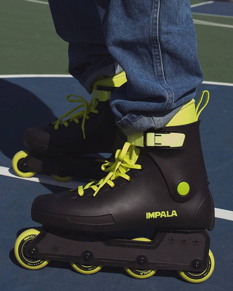 Inline brusle Impala Lightspeed Black-Fluorescent Rekreační kolečkové brusle