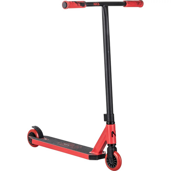 NKD Next Generation Červeno-černá vysoce výkonná hliníková koloběžka pro mladé jezdce. 79,4 cm