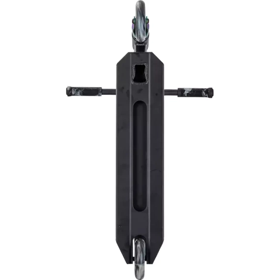 Hliníková lehká koloběžka pro mladé jezdce NKD Next Generation Stunt Black & Rainbow wys. 79,4 cm