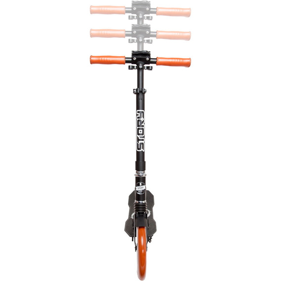 Městský dopravní skútr s předním odpružením Story Retro Ride Black Vintage