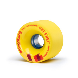 Orangatang Fat Free Wheels Longboard Yellow 65mm 86A