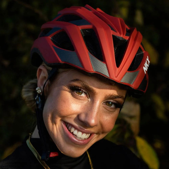 Cyklistická přilba NKX Racer Pro Burgundy