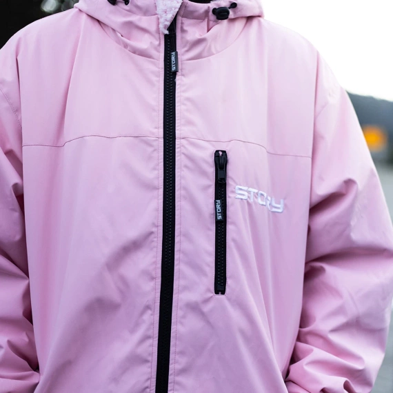Pončo Poncho Jacket Story Change Robe Light Pink
