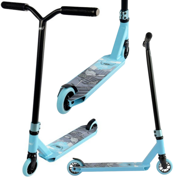 Koloběžka Flyby Lite V2 Complete Pro Black/Blue 80 cm Výkonná koloběžka