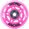 Story Inline brusle Kolečka růžová 64 mm (8 ks) s ložisky.)