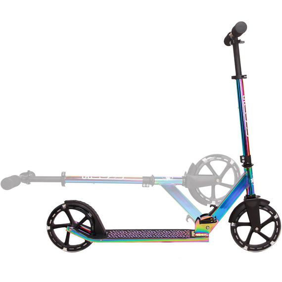 Přepravní koloběžka s velkými koly Story Urban GO! Lesklý neochromovaný LED