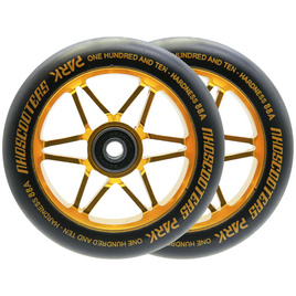 NKD Park Stunt Scooter Wheels Black and Gold 110 mm
