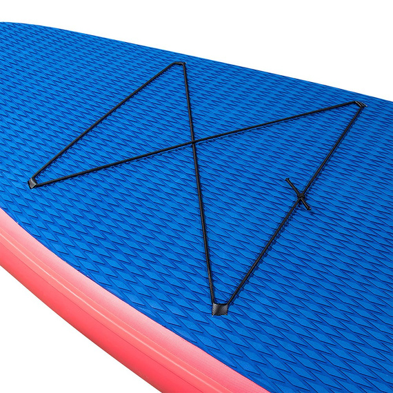 Deska turystyczna SUP pompowana pneumatyczna NKX Windsurf Jasnoczerwono-Niebieski 10'4