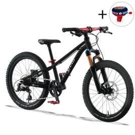 KUbikes 20S DISC superlehké dětské kolo Černá a červená