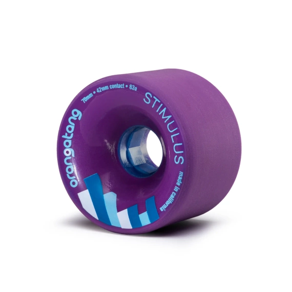 Orangatang Stimulus Longboard Wheels Purple 70mm 83A