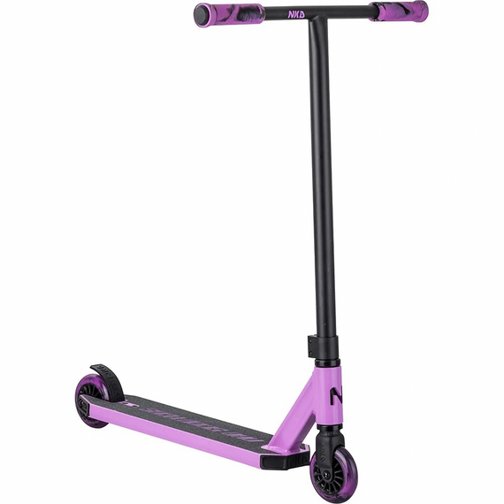 Hulajnoga Wyczynowa Aluminiowa Lekka dla młodych riderów NKD Next Generation Fioletowy wys. 79,4 cm