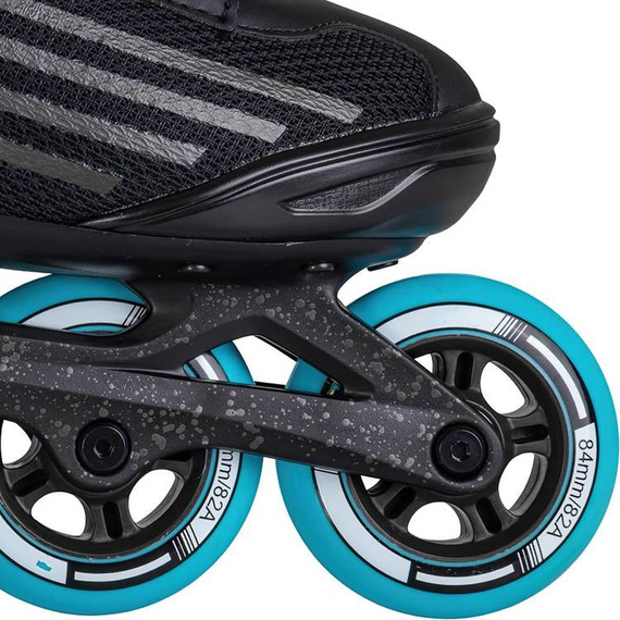 Univerzální kolečkové brusle Inline STORY Shockwave Black-Mint