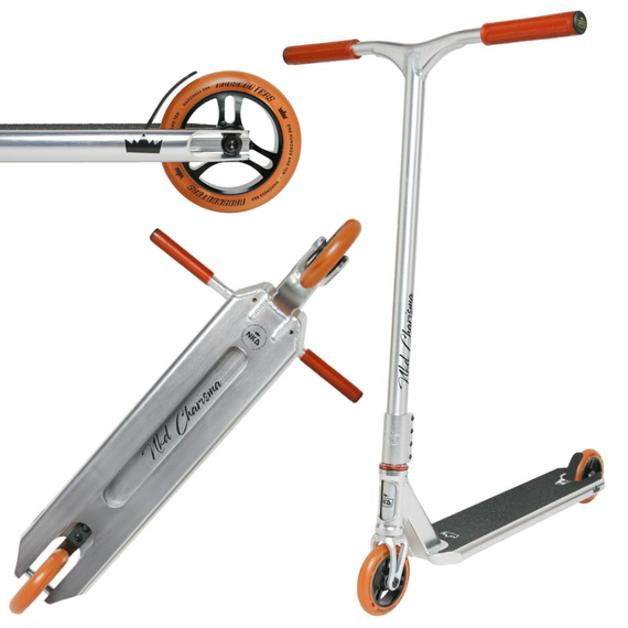 NKD RIZZ Stunt Scooter Black and Gold 88 cm