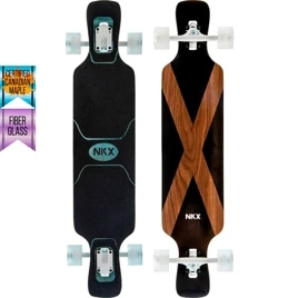 NKX Signature Pro Walnut Flex2 longboard ze skelného vlákna 100 cm