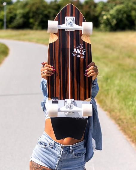 Surfskate Surfboard NKX Maverick Black and Brown Ebony 31"
