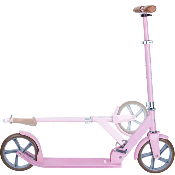 Přepravní koloběžka s velkými koly Story Urban GO! Retro světle růžová