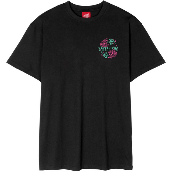 SANTA CRUZ Dressen Rose Crew Two T-Shirt Black