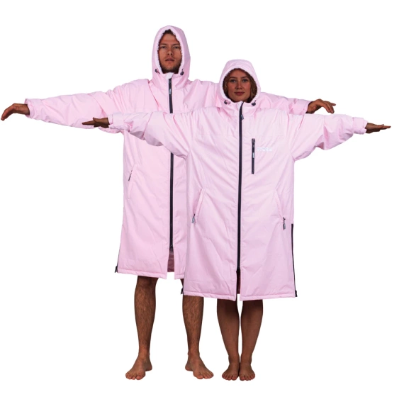 Poncho Ponczo Kurtka Story Change Robe Jasnoróżowy