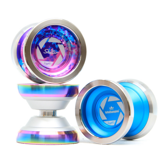 Yoyo dla Zaawansowanych YoYoFactory Shutter Mini Srebrno-Tęczowy