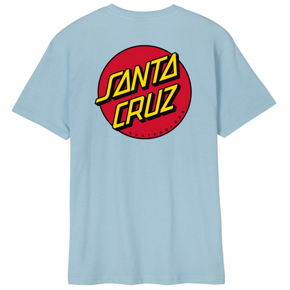 Koszulka SANTA CRUZ Classic Dot Chest T-Shirt Błękitny