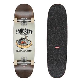 GLOBE Kids Softie Mid skateboard - Dark Maple/Concrete Dreams 8.25"
