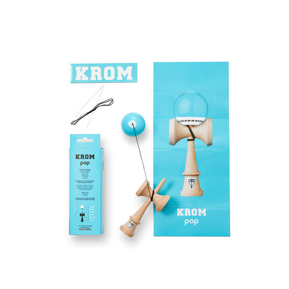 Kendama Krom POP LOL Světle modrá