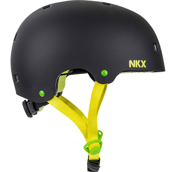 NKX Brain Saver Skateboardová helma Rasta Yellow