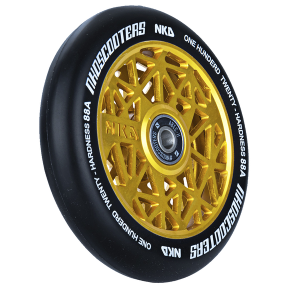 NKD Black Widow Black and Gold 120 mm kolo koloběžky