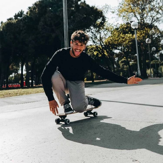 NKX Classic Cruiser Skateboard Blue 28"