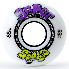 ENUFF Super Softie Skateboard Wheels 55 mm White