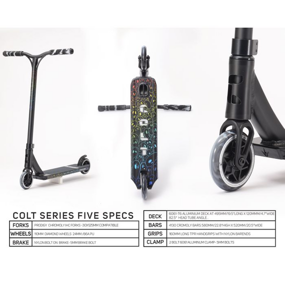 Blunt Scooters Colt S5 Complete Performance Scooter Black 84 cm