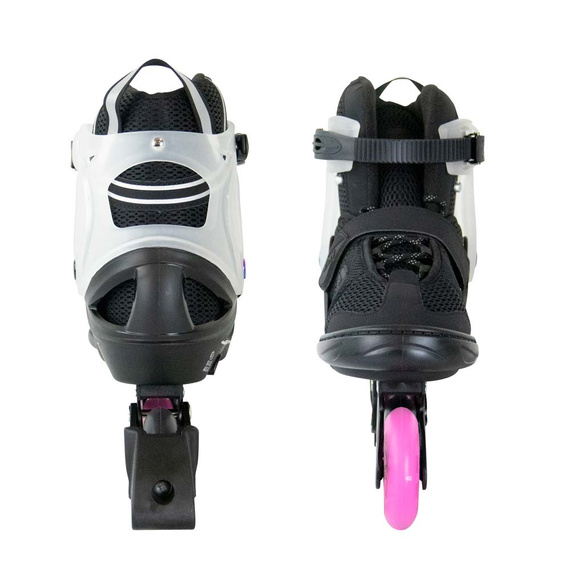 Rolki regulowane Story Motion Adjustable Inline Skates Czarno-Różowo-Czarny